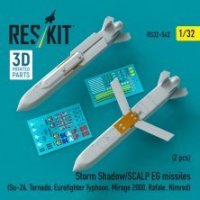 Reskit 1/32 Missiles Storm Shadow / SCALP EG - 2 pcs Reskit 1/32 Missiles Storm Shadow / SCALP EG - 2 pcs