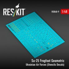 RESKIT 1/48 Su-25 Frogfoot Géométrique Forces Aériennes Ukrainie RESKIT 1/48 Su-25 Frogfoot Géométrique Forces Aériennes Ukrainie