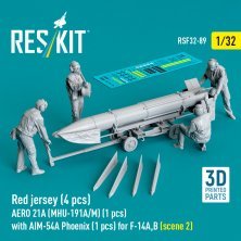 RESKIT 1/32 Red jersey AERO 21A MHU-191A/M RESKIT 1/32 Red jersey AERO 21A MHU-191A/M