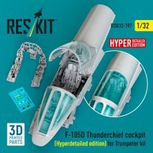 Reskit 1/32 F-105D Thunderchief Cockpit Hyperdetaillé Reskit 1/32 F-105D Thunderchief Cockpit Hyperdetaillé