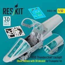 ResKit 1/32 F-105D Thunderchief Cockpit Basic Edition ResKit 1/32 F-105D Thunderchief Cockpit Basic Edition