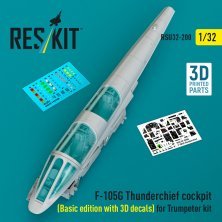 RESKIT F-105G Thunderchief Cockpit 1/32 Basic Edition RESKIT F-105G Thunderchief Cockpit 1/32 Basic Edition