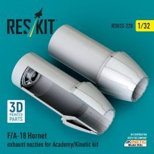 Reskit Tuyères F/A-18 Hornet 1/32 Academy/Kinetic Reskit Tuyères F/A-18 Hornet 1/32 Academy/Kinetic