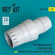 Reskit 1/32 F-16 Fighting Falcon F100-PW-220 Tuyère ACA Reskit 1/32 F-16 Fighting Falcon F100-PW-220 Tuyère ACA