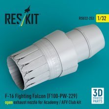 Reskit Tuyère F100-PW-229 F-16 Fighting Falcon 1/32 Reskit Tuyère F100-PW-229 F-16 Fighting Falcon 1/32