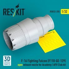 Reskit F-16 Fighting Falcon Tuyère F100-GE-129 1/32 Reskit F-16 Fighting Falcon Tuyère F100-GE-129 1/32