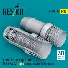 Reskit Tuyères F100-PW-229 F-15E Strike Eagle 1/32 Tamiya Reskit Tuyères F100-PW-229 F-15E Strike Eagle 1/32 Tamiya