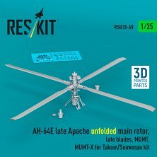 RESKIT 1/35 AH-64E Apache Rotor Principal Déplié Set 2 RESKIT 1/35 AH-64E Apache Rotor Principal Déplié Set 2