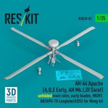 Reskit 1/35 AH-64 Apache A/D/E Rotor Principal Déployé Reskit 1/35 AH-64 Apache A/D/E Rotor Principal Déployé