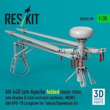 Reskit 1/35 AH-64D Apache Rotor Principal Replié Reskit 1/35 AH-64D Apache Rotor Principal Replié