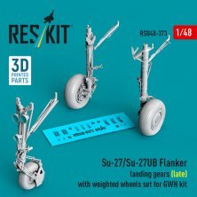 Reskit 1/48 Train Atterrissage Su-27/27UB Tardif Roues Lestées Reskit 1/48 Train Atterrissage Su-27/27UB Tardif Roues Lestées