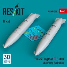 Reskit 1/48 Su-25 Frogfoot Réservoirs PTB-800 x2 Reskit 1/48 Su-25 Frogfoot Réservoirs PTB-800 x2