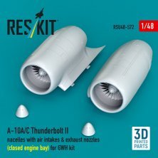 Reskit 1/48 A-10A/C Thunderbolt II Entrées Air & Tuyères Reskit 1/48 A-10A/C Thunderbolt II Entrées Air & Tuyères