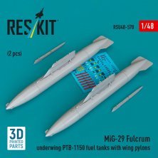 Reskit 1/48 MiG-29 Fulcrum Réservoirs PTB-1150 Reskit 1/48 MiG-29 Fulcrum Réservoirs PTB-1150