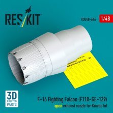 Reskit 1/48 F-16 Fighting Falcon Tuyère F110-GE-129 Kinetic Reskit 1/48 F-16 Fighting Falcon Tuyère F110-GE-129 Kinetic