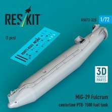 Reskit 1/72 MiG-29 Fulcrum Réservoir PTB-1500 Central Reskit 1/72 MiG-29 Fulcrum Réservoir PTB-1500 Central
