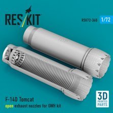 Reskit 1/72 F-14D Tomcat Tuyères ouvertes pour GWH Reskit 1/72 F-14D Tomcat Tuyères ouvertes pour GWH