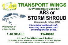 1/48 AR3 or Storm Shroud Unmanned Air Vehicle UAV 1/48 AR3 or Storm Shroud Unmanned Air Vehicle UAV