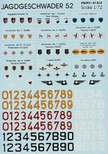 1/72 Jagdgeschwader 52 Group and Staffel badges and fighter code 1/72 Jagdgeschwader 52 Group and Staffel badges and fighter code