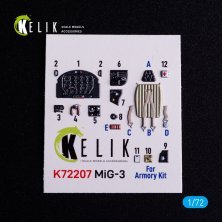 Kelik Intérieur Cockpit MiG-3 1/72 Décals 3D Kelik Intérieur Cockpit MiG-3 1/72 Décals 3D